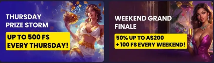 Thursday and Weekend Bonuses